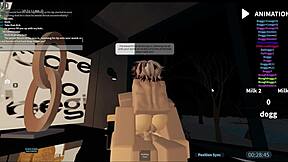 Hey, that slut's getting gangbanged in a roblox condo!