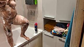 Caught Stepsister in Bathroom Shower