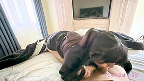 My stepsister ended up all wet for not cleaning the garden.