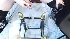 Sexy Emo Tranny Licks Her Own Cum Orgasm