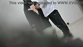 hijab muslim lady examined by doctor in hospital