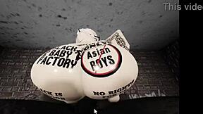 pov roblox white snow bunny rides you in a fun game