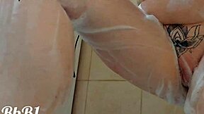 She Offers a Thorough Wash in the Shower