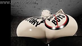 pov roblox white snow bunny rides you in a fun game