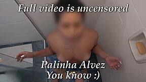 palinha alvez, 18yo latina, fat ass, blowjob, fucking, facial
