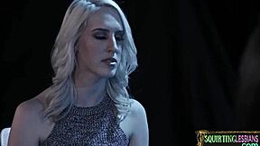 watch these three lesbian babes finger and squirt all over each other