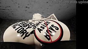 pov roblox white snow bunny rides you in a fun game