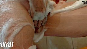 She Offers a Thorough Wash in the Shower