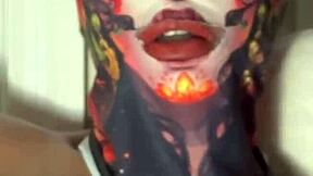 She rubs her pussy during movie night.