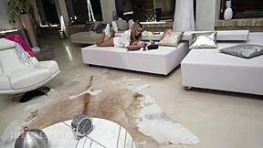 Spitroast punishment for cheating french gf and first time anal