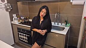 My Husband Comes Home Tired, I Cheer Him Up With Deepthroat Blowjob!