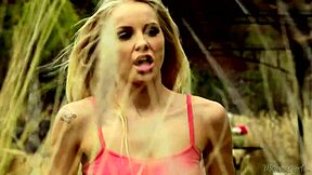 Busty housewife licks young gardener's pussy