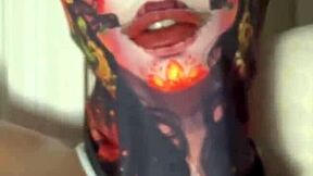 She rubs her pussy during movie night.