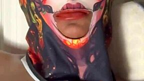 She rubs her pussy during movie night.