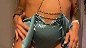 Horny Tattooed Brunette Masturbates With Dildo And Squirts