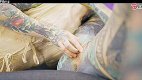 Shy goth punk teen experiences intense first-time anal action