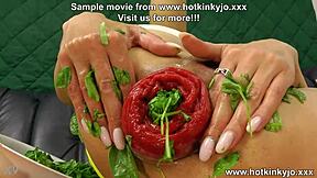 Slippery When Wet Hotkinkyjo Extreme Green Leafs Anal Insertions & Prolapse