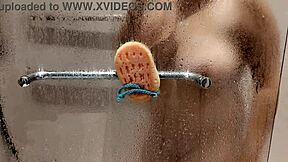 Caught Stepsister in Bathroom Shower