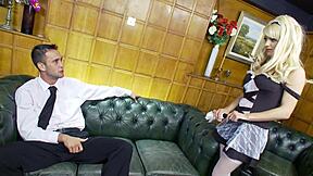 Lou lou's surprising encounter with a guest's hot load