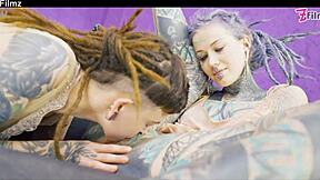 Shy goth punk teen experiences intense first-time anal action