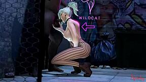 overwatch mercy blowjob compilation with big tits and cumshots