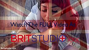 Naughty nurse sucks huge black cock and takes massive facial