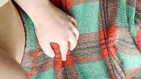 my shy neighbor does cunnilingus under the blanket