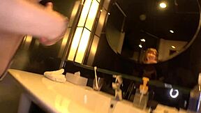 Shaking plump tits in scorching lewd threesome.