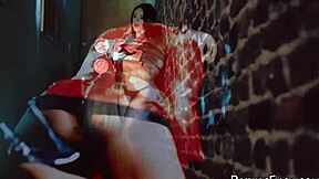 brunette european railed hardcore