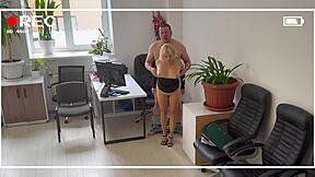 Office Fuckfest: Slut Ravished While Hubby’s Home