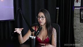 luciana picchi casting with bruna, carlos, matheus in sheer red