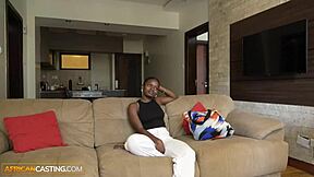 african bald model fucks white big cock agent at casting