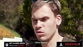 Devils Film - Sexy Busty Trans Brittney Kade Gets Ass Fucked By Her Friends Boyfriend