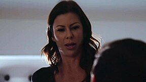 Cougar alexis fawx eagerly rides stepsons big cock in pov