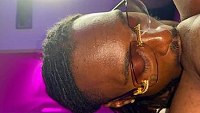 My husband devours my pussy until I orgasm in this homemade ebony couple video.