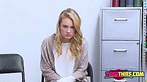 Is this horny cop teaching a hardcore lesson or getting one?