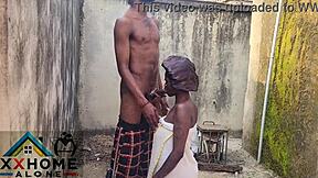 Sex Addicted Housewife Fucks Husband's Brother Outside