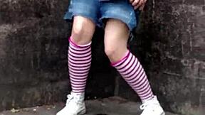 Risky public piss at a hydroelectric plant, just a piss whores mid-day fantasy.