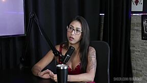 luciana picchi casting with bruna, carlos, matheus in sheer red