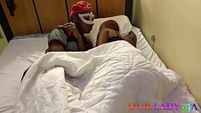 ebony big butt chubby babe oiled up rides and gets fucked hardcore by bbc backshot