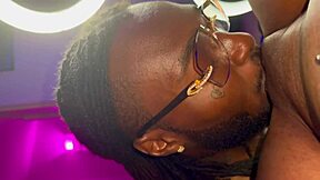 My husband devours my pussy until I orgasm in this homemade ebony couple video.