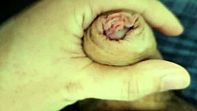 Lots of precum while edging my unique cock in this homemade solo session.