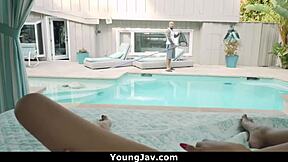 young asian teen gets missionary blowjob in hd