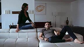 Cougar alexis fawx eagerly rides stepsons big cock in pov