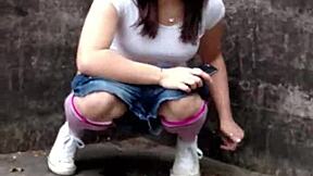 Risky public piss at a hydroelectric plant, just a piss whores mid-day fantasy.