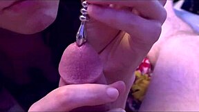 Extreme Sounding With Pre Cum And Intense Cock Rubbing