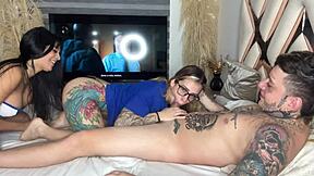 i make two horny latinas suck my cock at the same time - blakeproductions