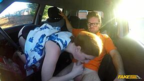 British Ginger Babe Reveals Dirty Secret in Fake Driving School