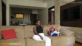 african bald model fucks white big cock agent at casting