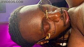 My husband devours my pussy until I orgasm in this homemade ebony couple video.